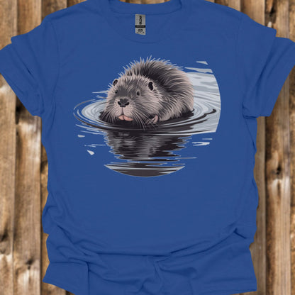 Badderende Bever trendy T-shirt