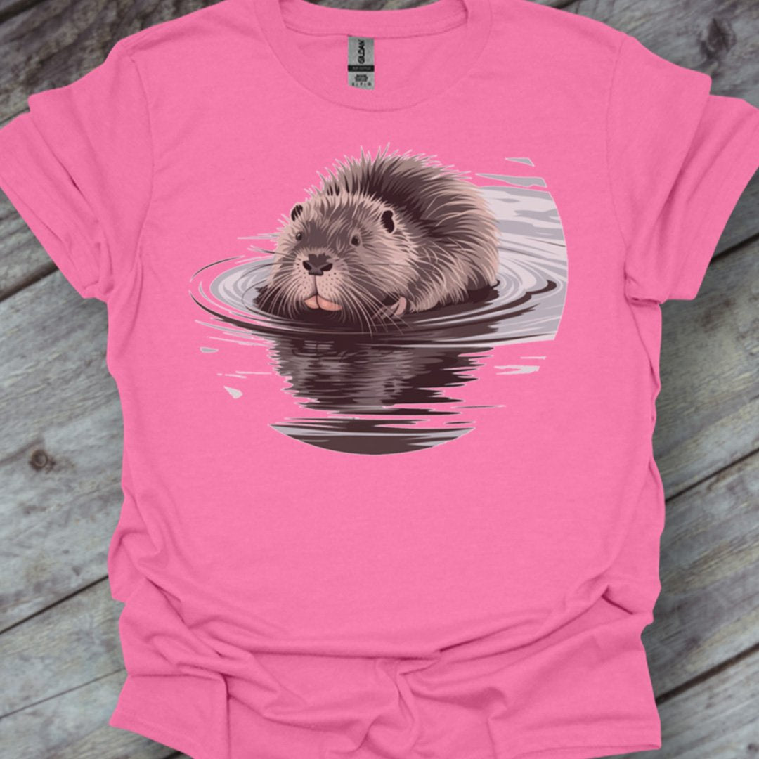 Badderende Bever trendy T-shirt