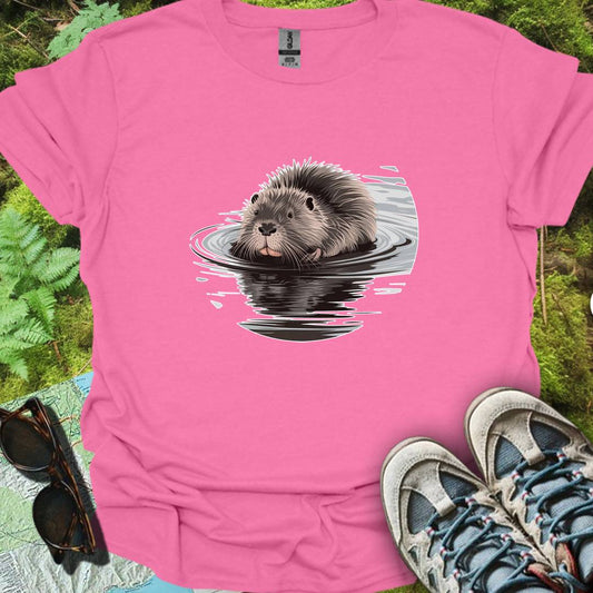 Castor au bain T-shirt tendance 