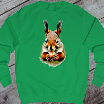 Knabbelende eekhoorn sweatshirt