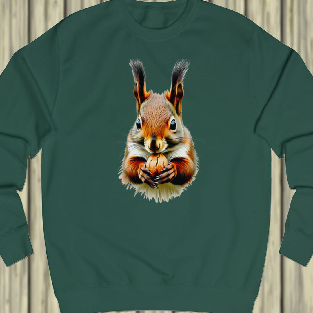 Knabbelende eekhoorn sweatshirt