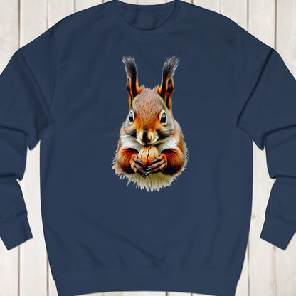 Knabbelende eekhoorn sweatshirt