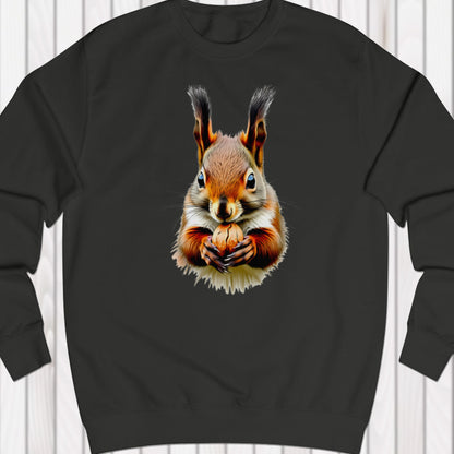 Knabbelende eekhoorn sweatshirt