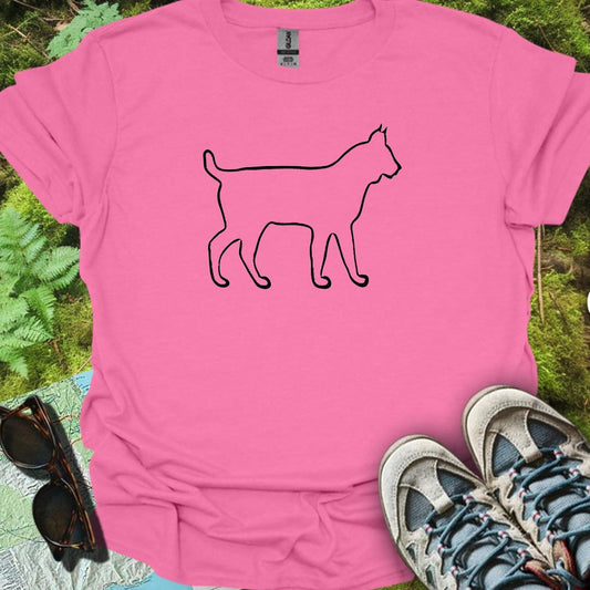 Lynx contour noir T-shirt tendance 
