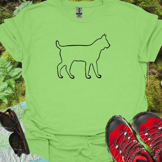 Lynx contour noir T-shirt tendance 