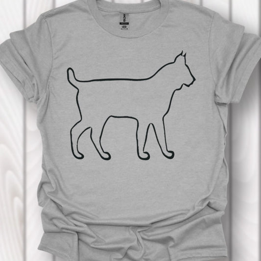 Lynx contour noir T-shirt intemporel 