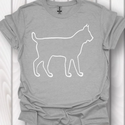 Lynx outline wit tijdloos T-shirt