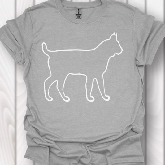 Lynx contour blanc T-shirt intemporel