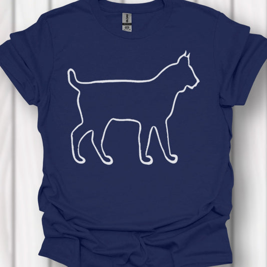 Lynx contour blanc T-shirt intemporel