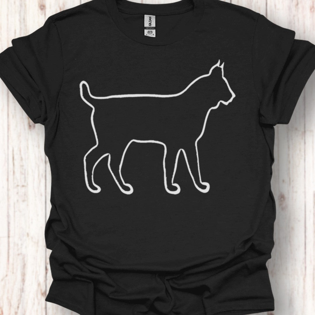 Lynx outline wit tijdloos T-shirt