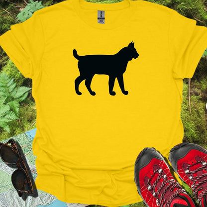 Lynx silhouette noire T-shirt tendance 