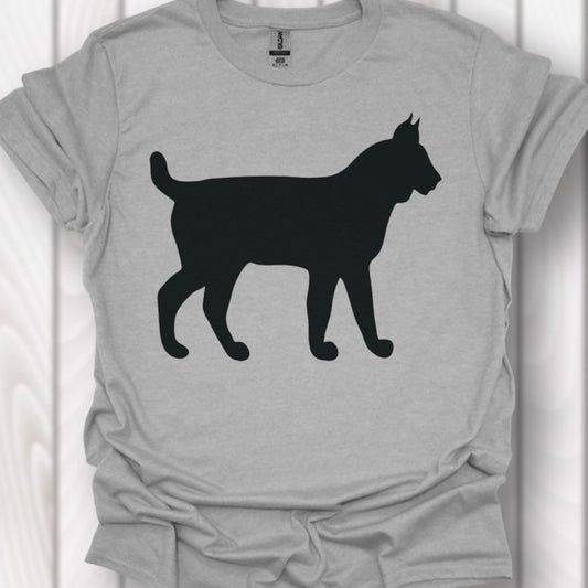 Lynx silhouette noire T-shirt intemporel 