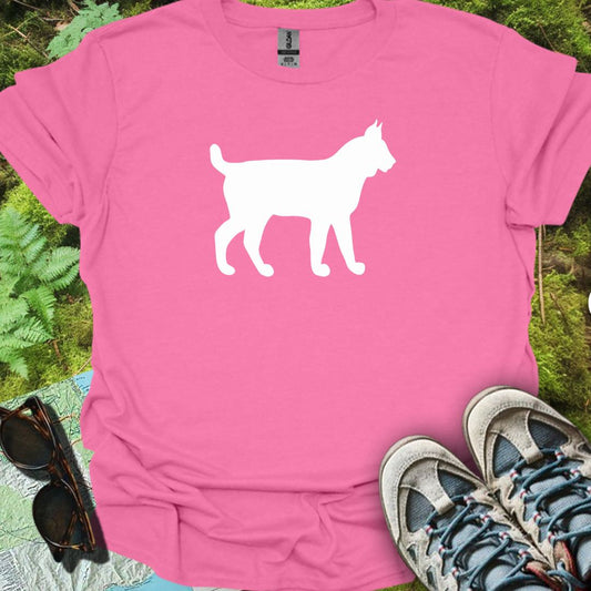 Lynx silhouette blanche T-shirt tendance