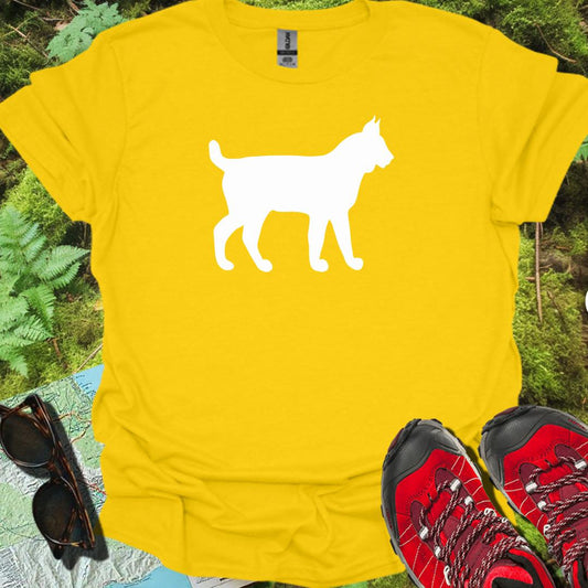 Lynx silhouette blanche T-shirt tendance