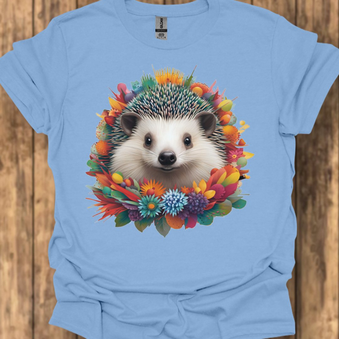 Hérisson fleuri T-shirt tendance