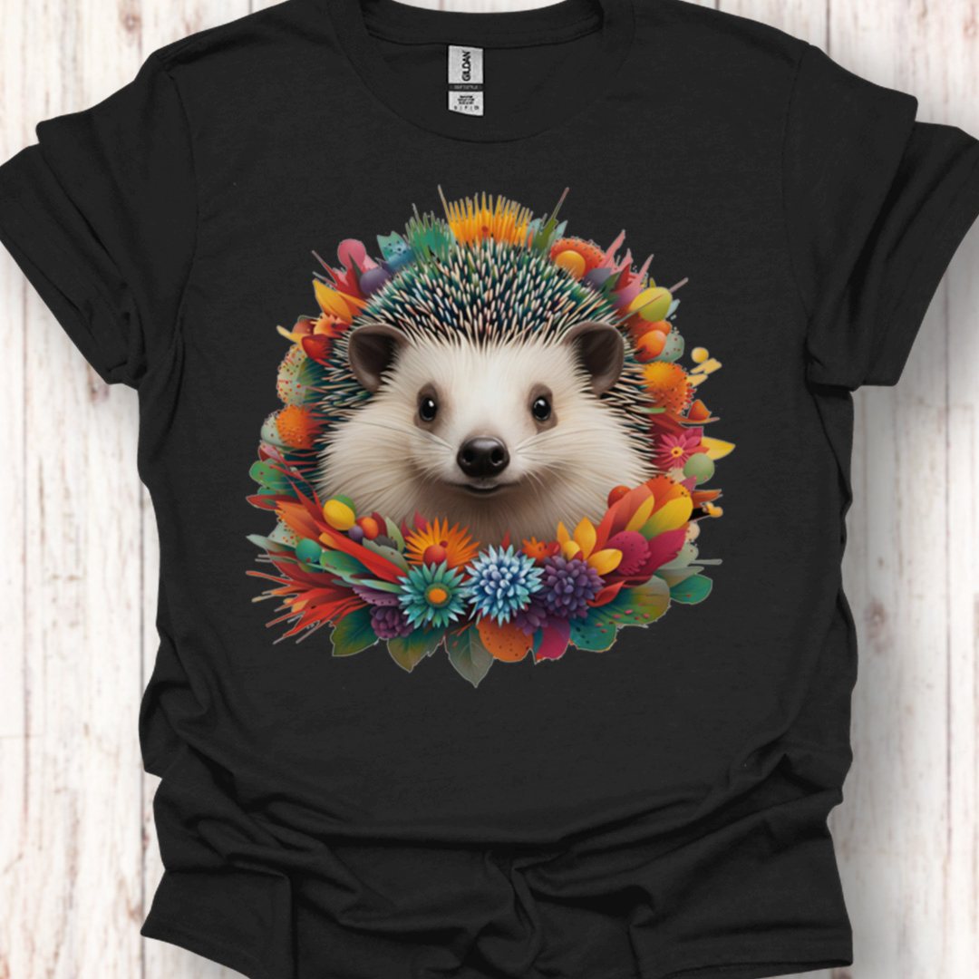 Hérisson fleuri T-shirt intemporel