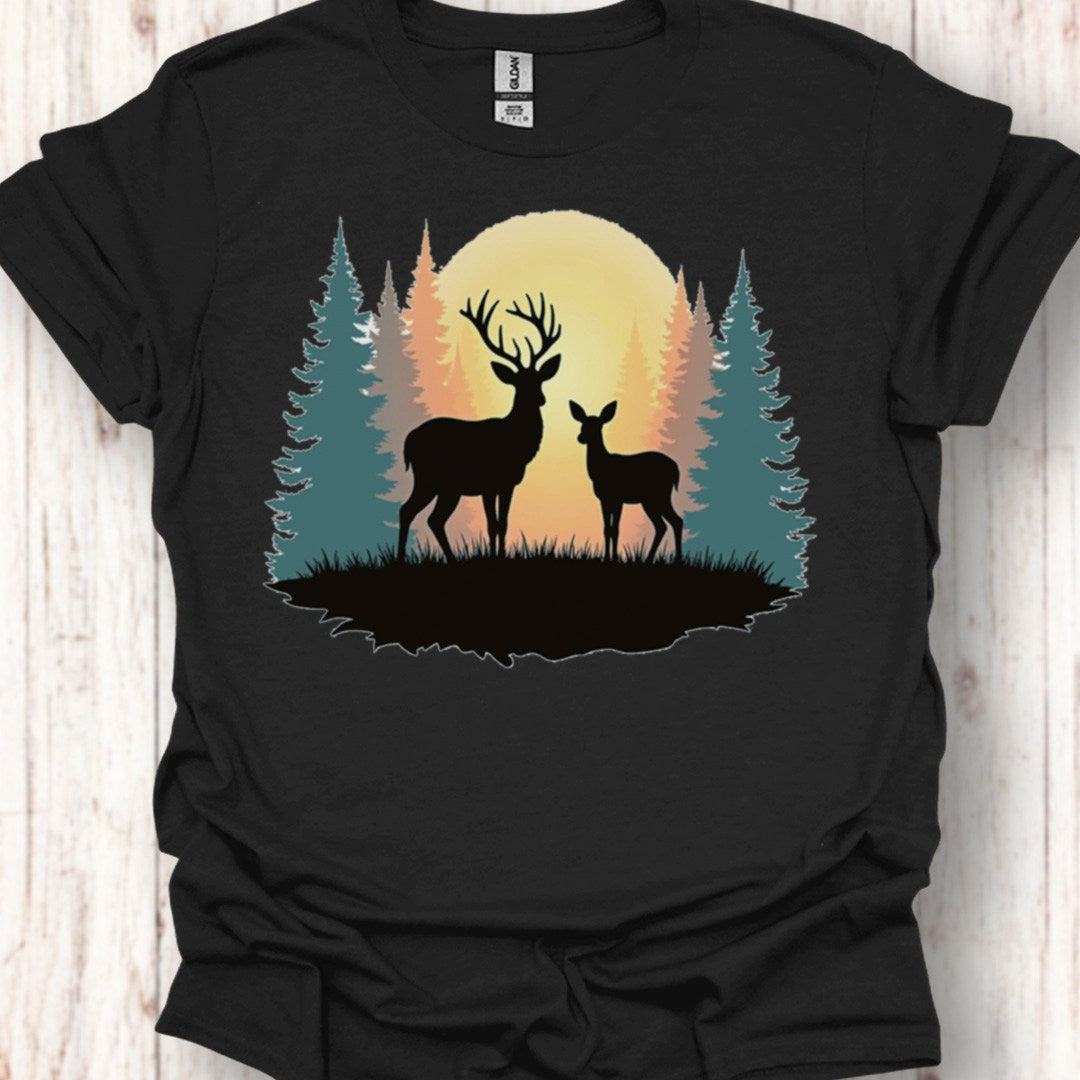 Moeder hert en kalf tijdloos T-shirt