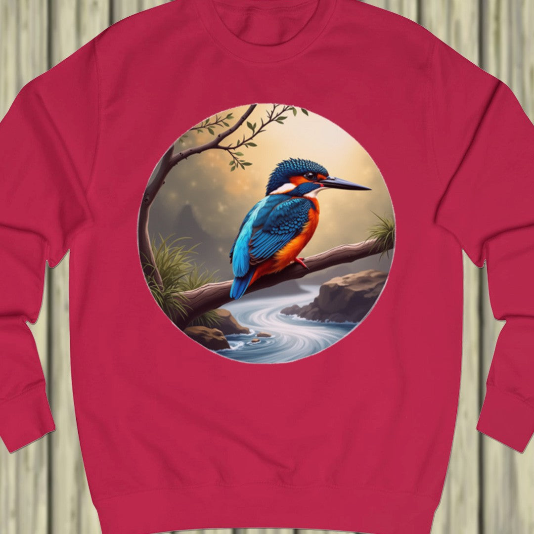 Fishing kingfisher sweatshirt