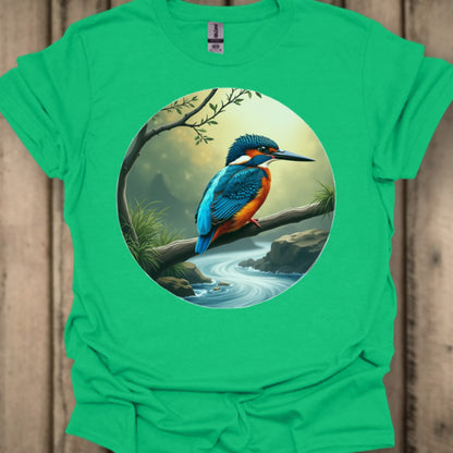 Vissende IJsvogel T‑Shirt