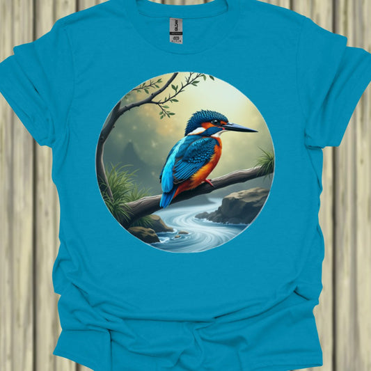 Vissende IJsvogel T‑Shirt