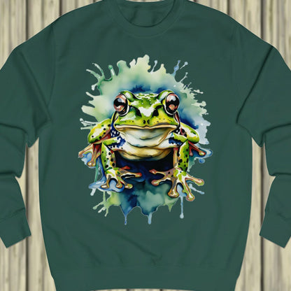 Frog paintart sweatshirt