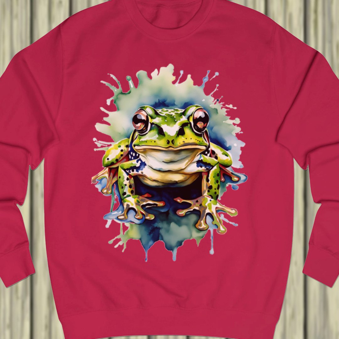 Frog paintart sweatshirt