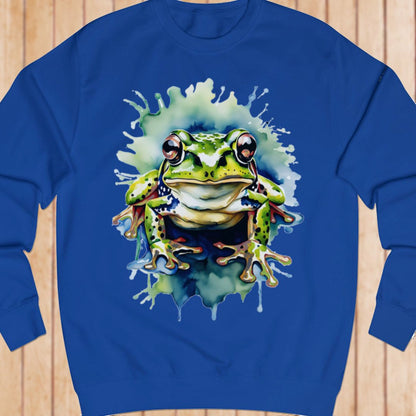 Frog paintart sweatshirt