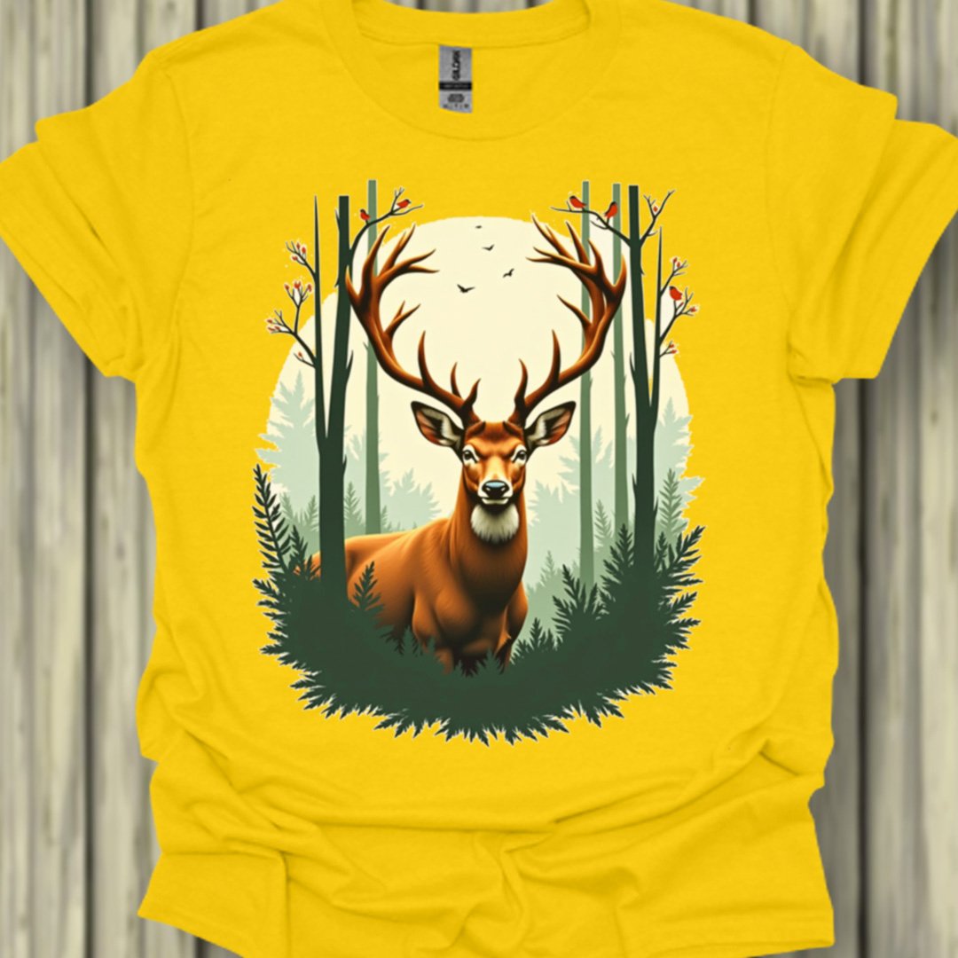 Cerf majestueux T-shirt tendance 