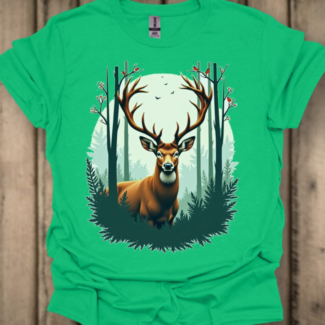Cerf majestueux T-shirt tendance 