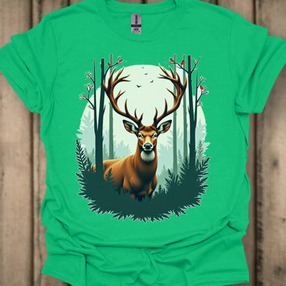 Cerf majestueux T-shirt tendance 