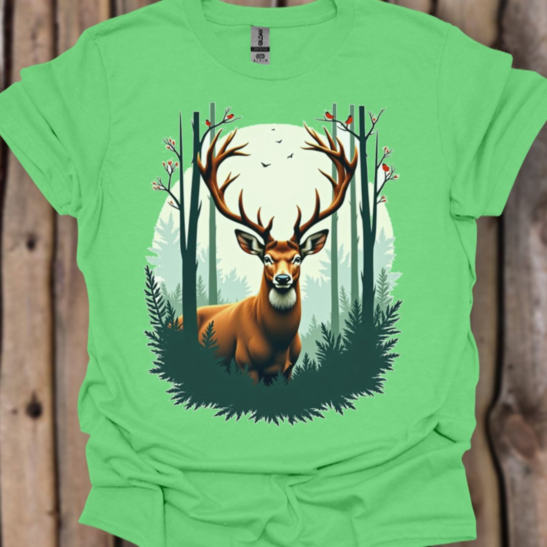 Cerf majestueux T-shirt tendance 