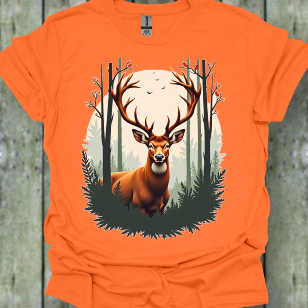 Cerf majestueux T-shirt tendance 