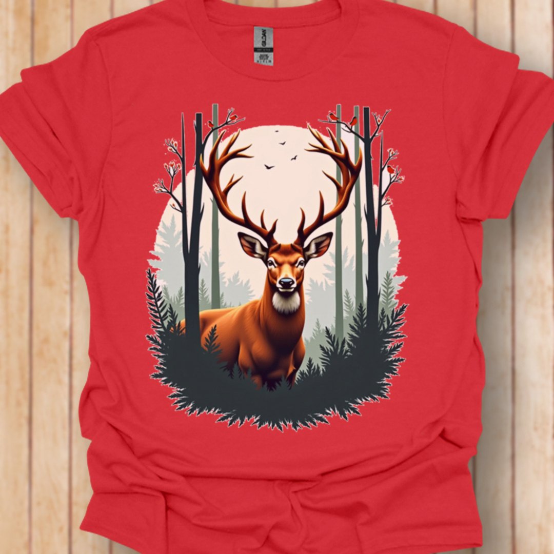 Cerf majestueux T-shirt tendance 