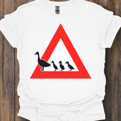Panneau danger canards T-shirt intemporel 