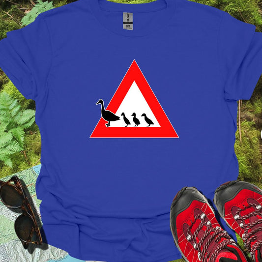 Panneau danger canards T-shirt tendance 