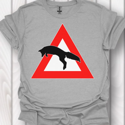 Panneau danger renard T-shirt intemporel 