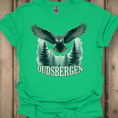 Chouette mystérieuse Oudsbergen blanc T-shirt tendance 