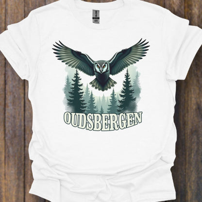 Chouette mystérieuse Oudsbergen blanc T-shirt intemporel 