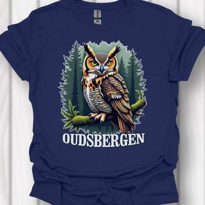 Hibou grand-duc Oudsbergen blanc T-shirt intemporel