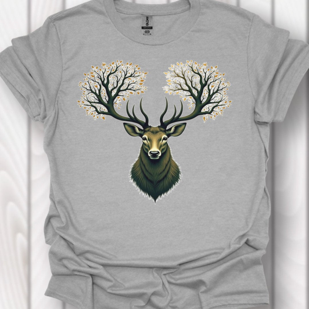 Deer with tree antlers timeless T-shirt