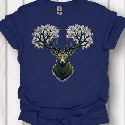 Deer with tree antlers timeless T-shirt