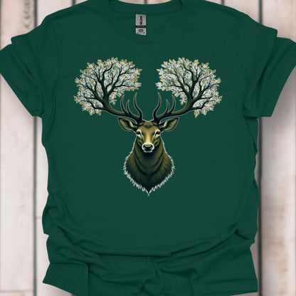 Deer with tree antlers timeless T-shirt