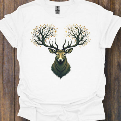 Deer with tree antlers timeless T-shirt