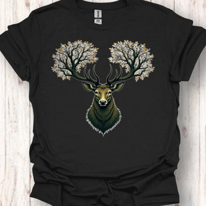 Deer with tree antlers timeless T-shirt