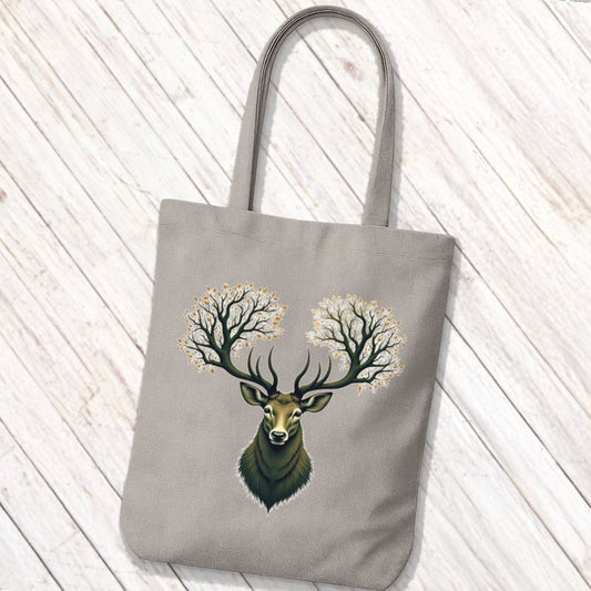 Tote Bag Hert met Boomgewei