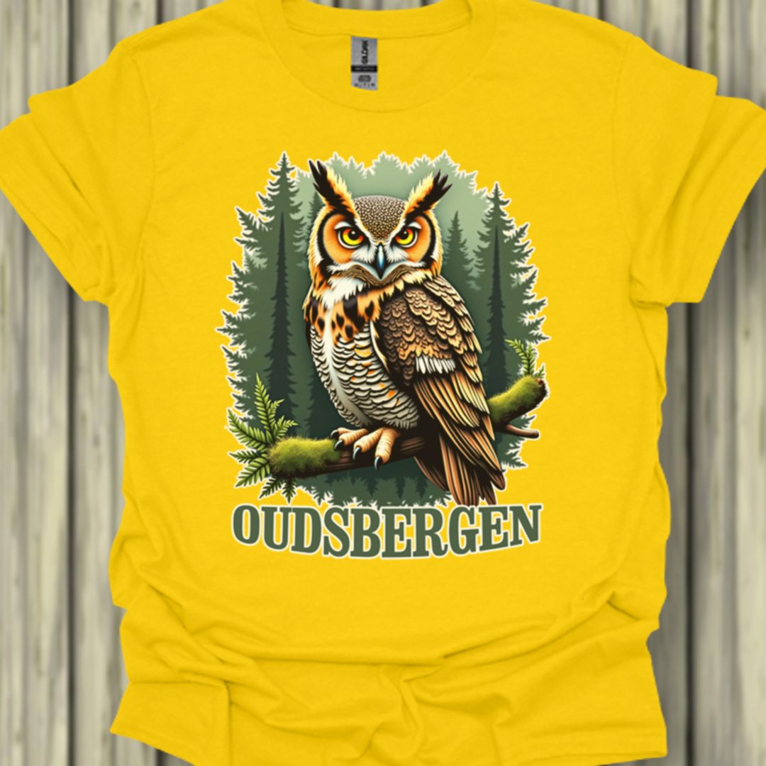 Hibou grand-duc Oudsbergen T-shirt tendance 