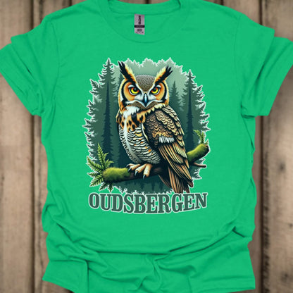 Hibou grand-duc Oudsbergen T-shirt tendance 
