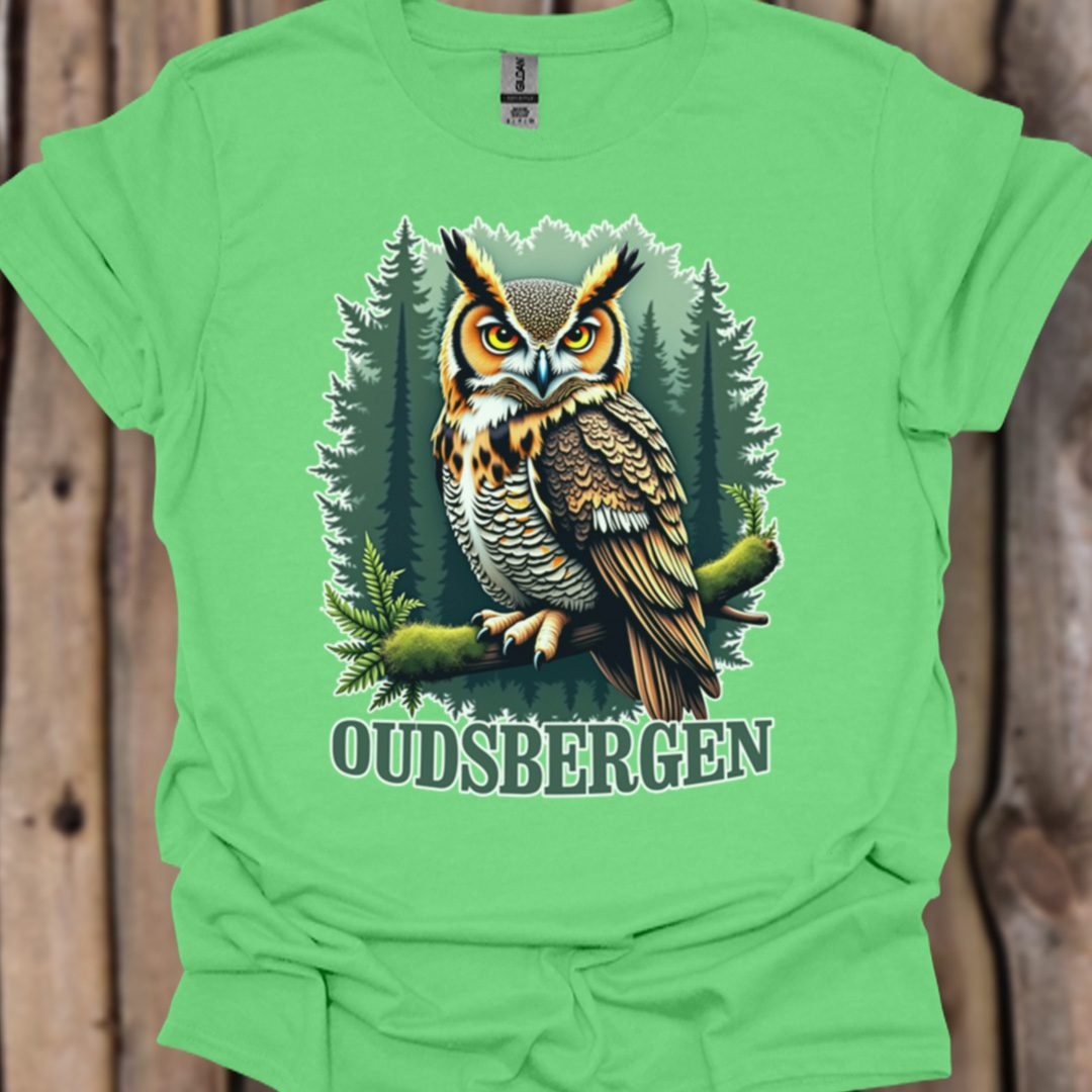 Hibou grand-duc Oudsbergen T-shirt tendance 