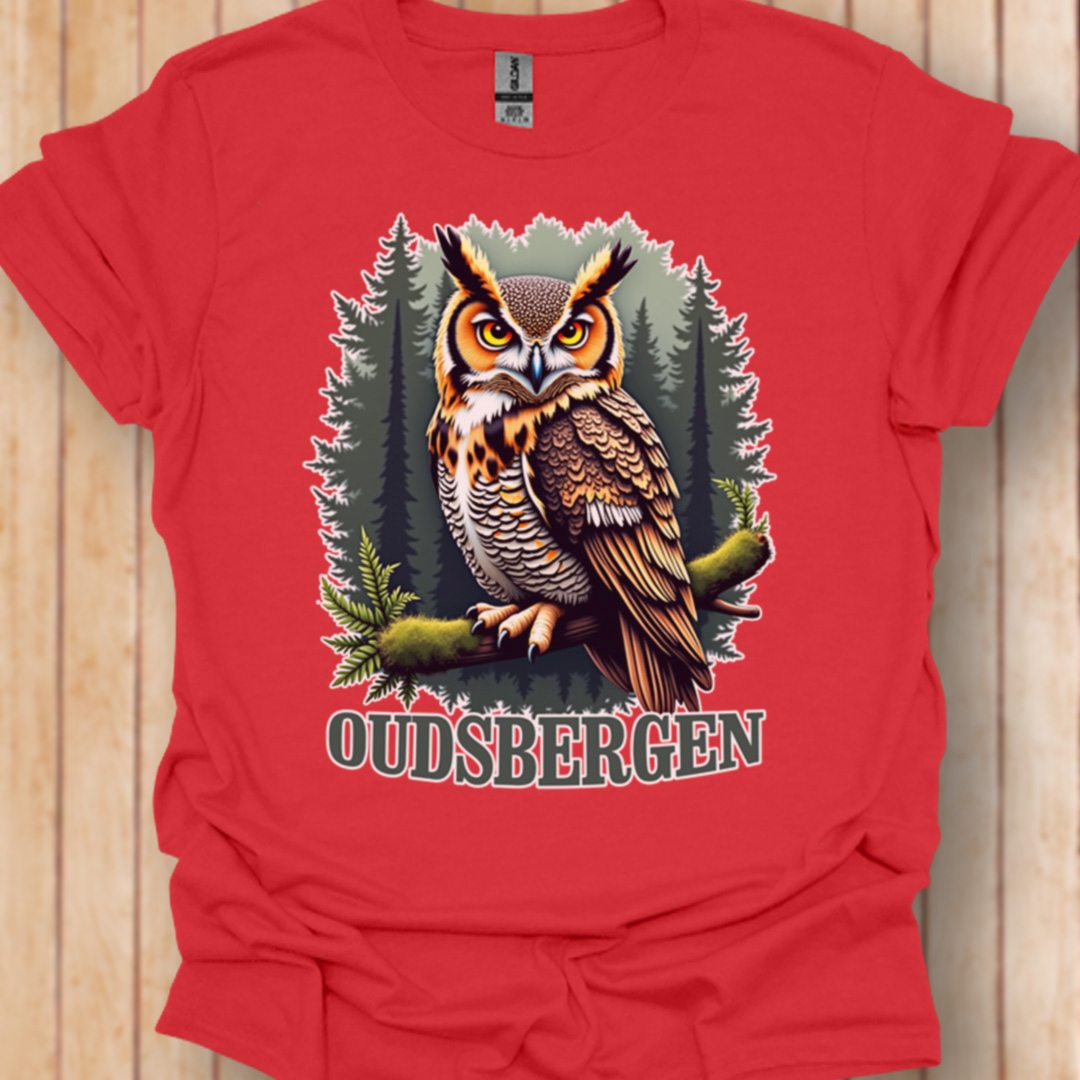 Hibou grand-duc Oudsbergen T-shirt tendance 