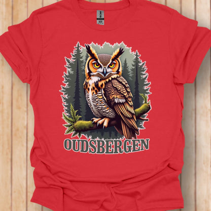 Hibou grand-duc Oudsbergen T-shirt tendance 